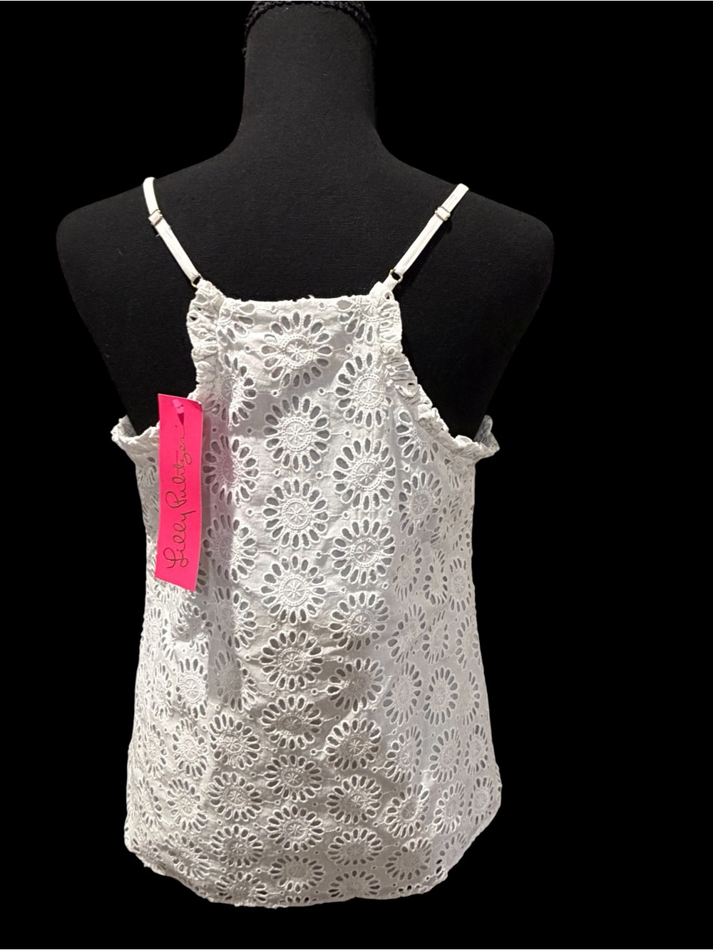 Lilly Pulitzer Dusk White Eyelet Lace Camisole New with tags - Picture 3 of 5